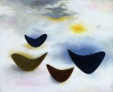 Four Forms on Yellow, Grey, Pink and White Background - Details