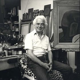 Ben Creme in his studio circa 1988, <br> photographed by Jane England. - image