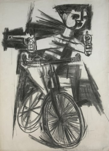Study for Bicycle Warrior - Details