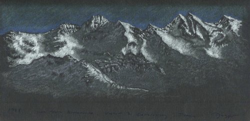 View from Mont Bettaforca, Italy - Details