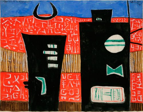 Two People in a Landscape - Details
