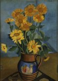 Yellow Flowers in a Jug - Details