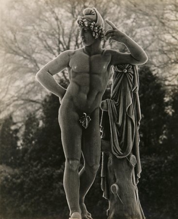 Frosted statue in Garden - Details