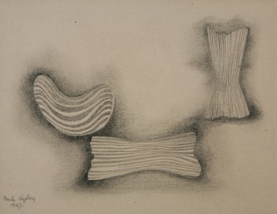 Three Forms with Stripes - Details