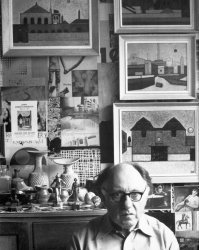 The artist in his studio, 1987 - image The artist in his studio, 1987 - image
