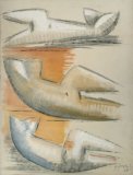 Three Studies for Reclining Woman - Details