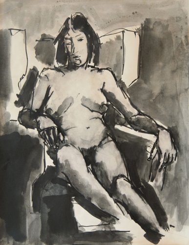 Seated Nude - Details