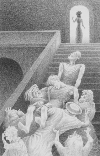 Illustration from 'Nine Tales from Les Contes Drolatiques'<br> - Details