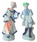 Couple with Musical Instruments - Details