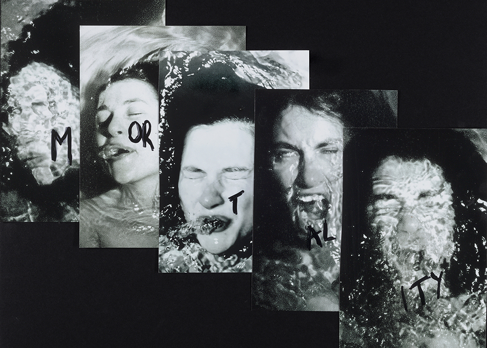 Anne Bean: Mortality (Shouting Mortality as I Drown) (1978).