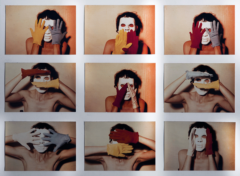 See No Evil (Performance with Gloves) (1979) by David Thorp. Paris Photo 2023.