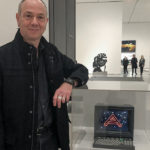Eduardo Kac and his Minitel poem at MoMA