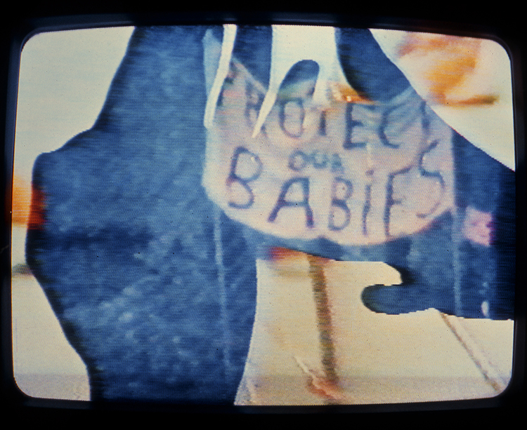 Tina Keane: still from In Our Hands, Greenham 1982-4.