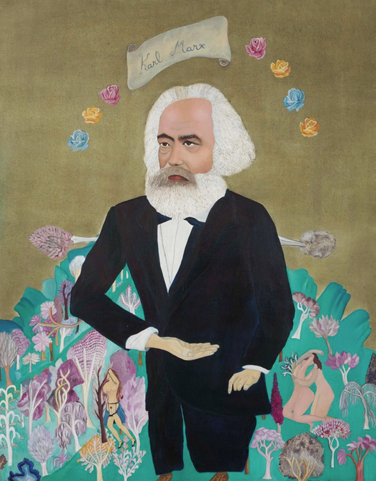 Karl Marx by Cecilia Vicuña