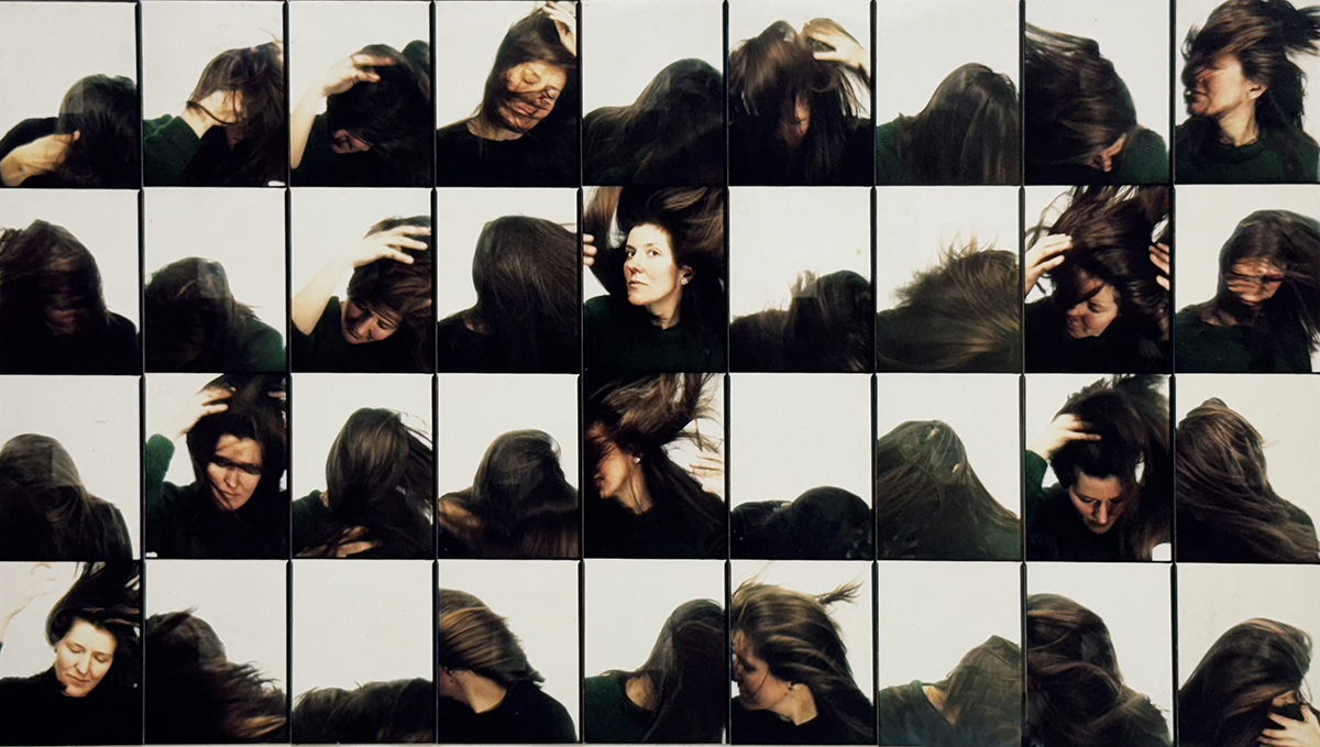 LIZ RIDEAL: Self-portrait, Head Toss (1994).