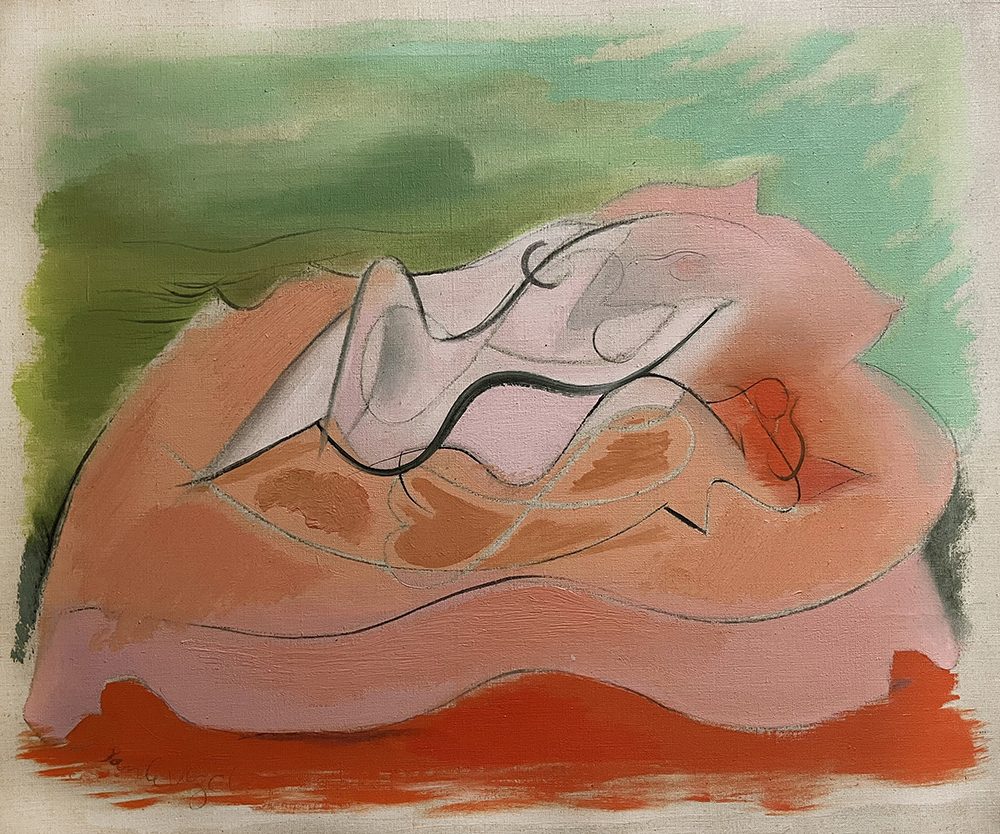 Deux Femmes Couchées by Paule Vézelay (1930)