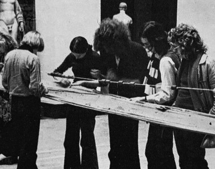 A Stitch in Time at Edinburgh College of Art 1973. Photo: John Dugger Archive, England & Co.