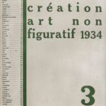 The journal abstraction-création: art non-figuratif was published in Paris annually from 1932-1936. Issue 3 from 1934 includes Paule Vézelay.