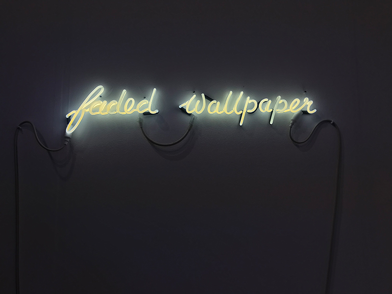 Faded Wallpaper neon by Tina Keane, England & Co