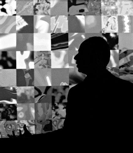 wfa Eduardo Kac portrait 2007 Eduardo Kac at England & Co gallery, London